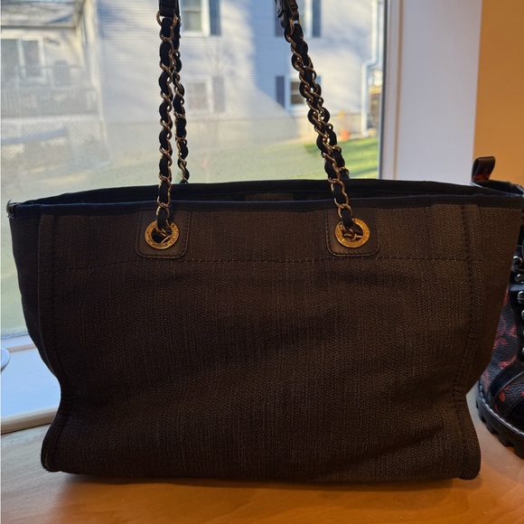 Chanel Small Canvas Deauville Tote - Picture 2 of 9